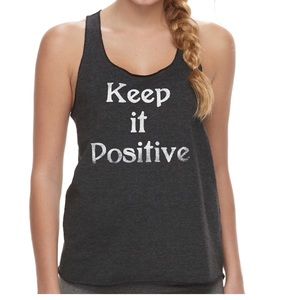NEW WITH TAGS Keep it Positive graphic-T